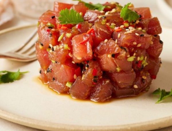 Tartare de thon ou pétoncle