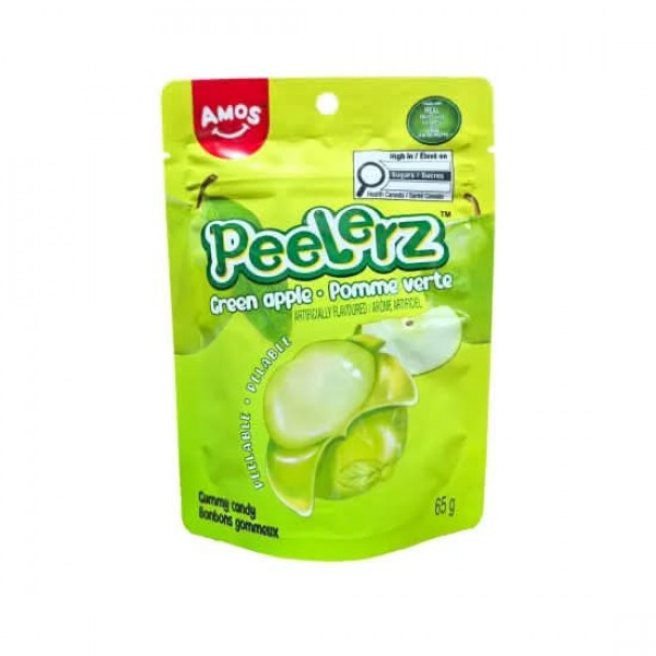 Amos Peelerz Gummy Green Apple Candy 65g