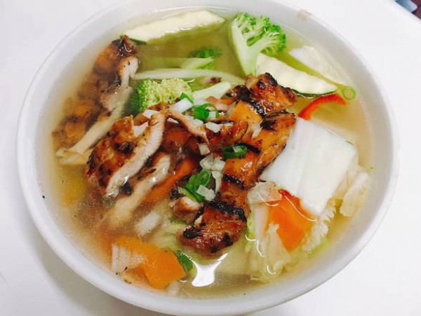 🍜🐔🥦SGL. Soupe Poulardine au Poulet Grillé & Légumes / Grilled Chicken & Vegetables Soup